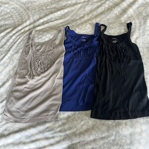 Banana Republic Ruffle Tank Tops